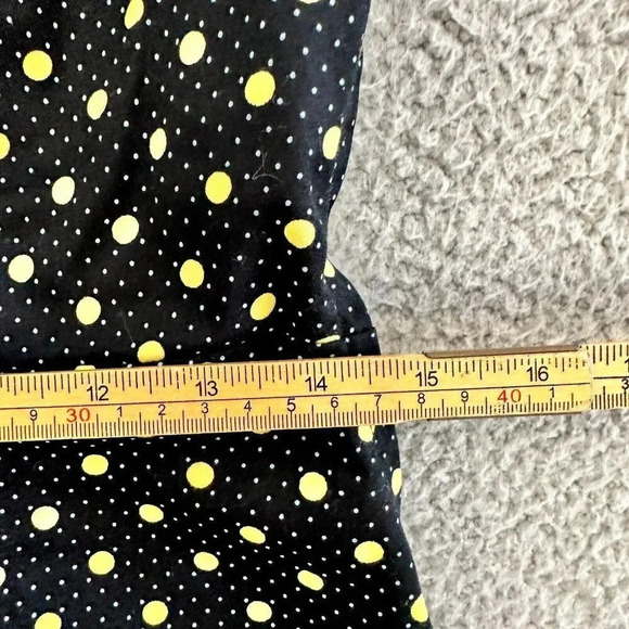 Bettie Page Las Vegas Dress Womens Medium Pin Up Retro Polka Dot Wiggle Pencil - Picture 6 of 16